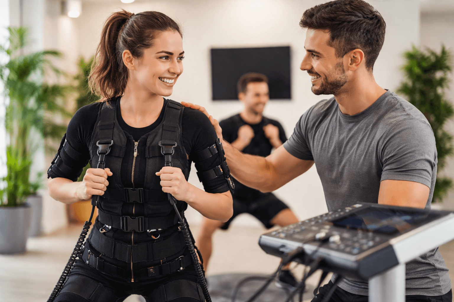 Séance d’électrostimulation dans un centre de sport à Grenoble après les fêtes